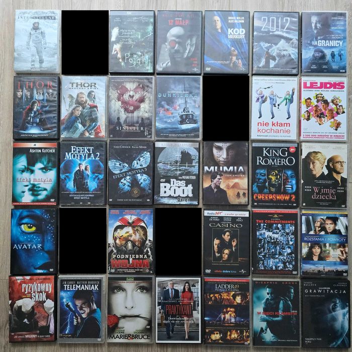 Filmy na DVD (10 zł/szt.), stan BDB, dużo hitów, polskie wydania