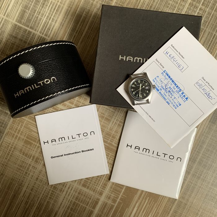 Повний комплект годинник Hamilton Khaki 6359 рідкісний швейцарський
