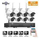 Kit 8 Câmaras Video Vigilância • Full HD • 2MP WiFi/Sem Fios • NOVO