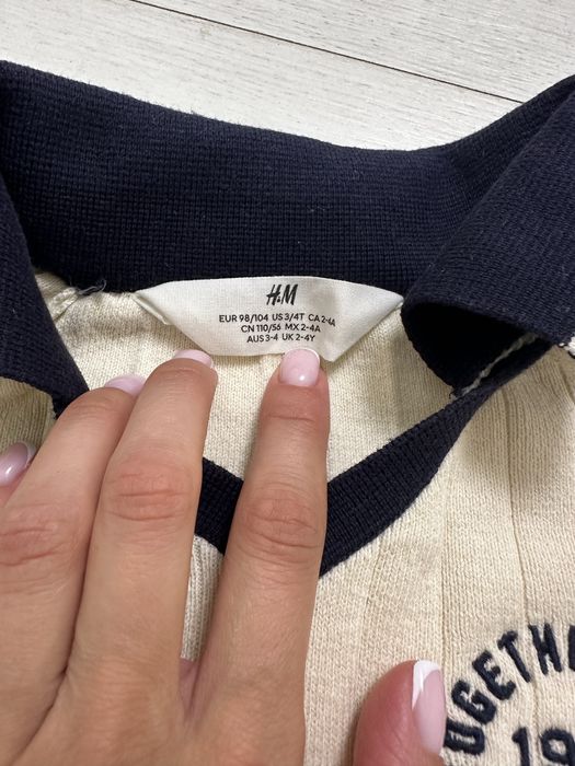 Дитяче H&M поло на зріст 98/104 см | Одяг для хлопчика 3-5 р.