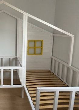 Podwójne łóżko domek narożne 2x160x80