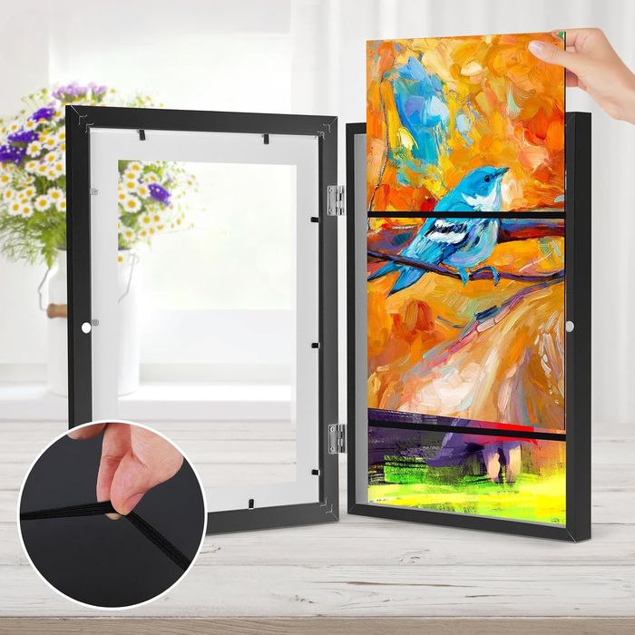 Ramka Drewniana 33x24 cm na 150 Kartek A4 Zestaw 2 Czarne