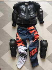 Buzzer zbroja motocyklowa Fox dla dziecka, buty, spodnie i rękawiczki