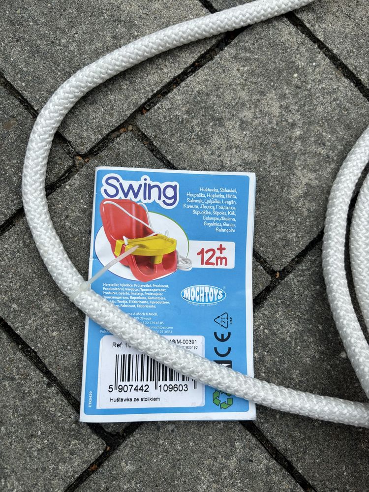 Hustawka dla dzieci Swing, czerwona, stan idealny