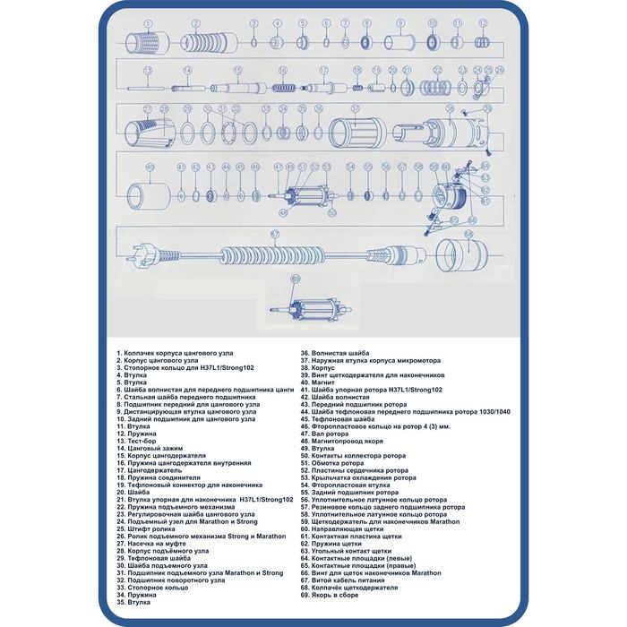 Ремонт фрезеров для маникюра Strong Marathon