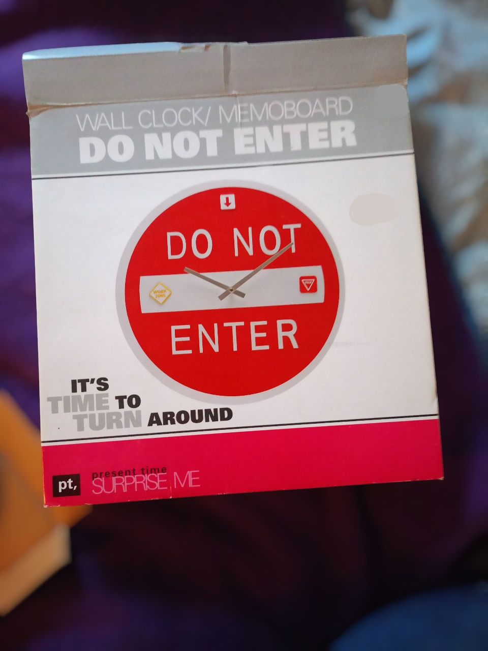 Zegar naścienny DO NOT ENTER