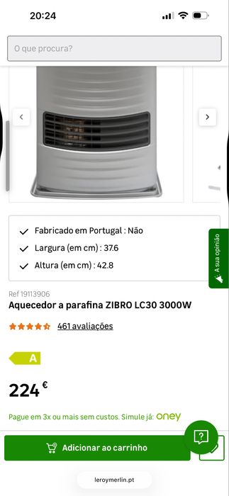 Aquecedor A Parafina