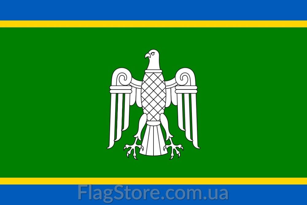 Флаг Черновицкой области 150*90 см, прапор Чернівецької області