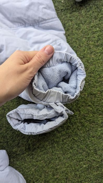 Kombinezon zimowy niemowlęcy rozm 80 ciepły, rękawiczki buciki