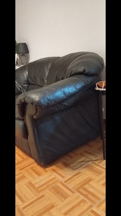 Sofá em pele natural