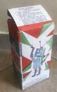 Оригинальная коробка для советской игрушки РОБОТ