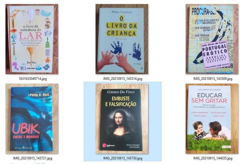 Vários livros - 5€ cada