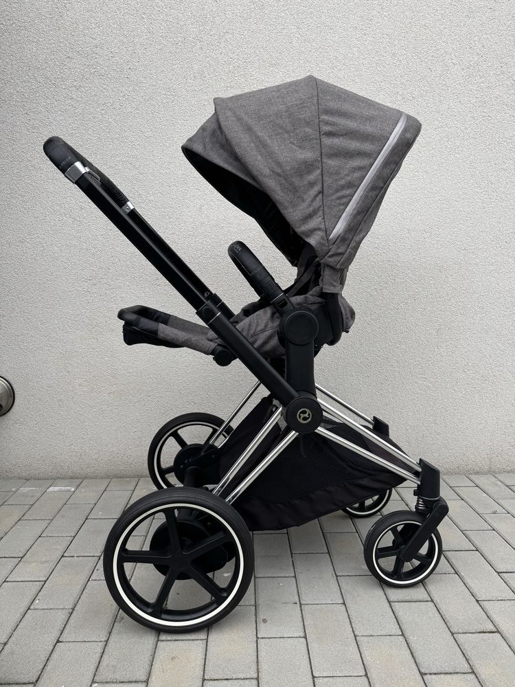 Cybex e-Priam 2.0 2w1 Manhattan Grey / Chrome Black