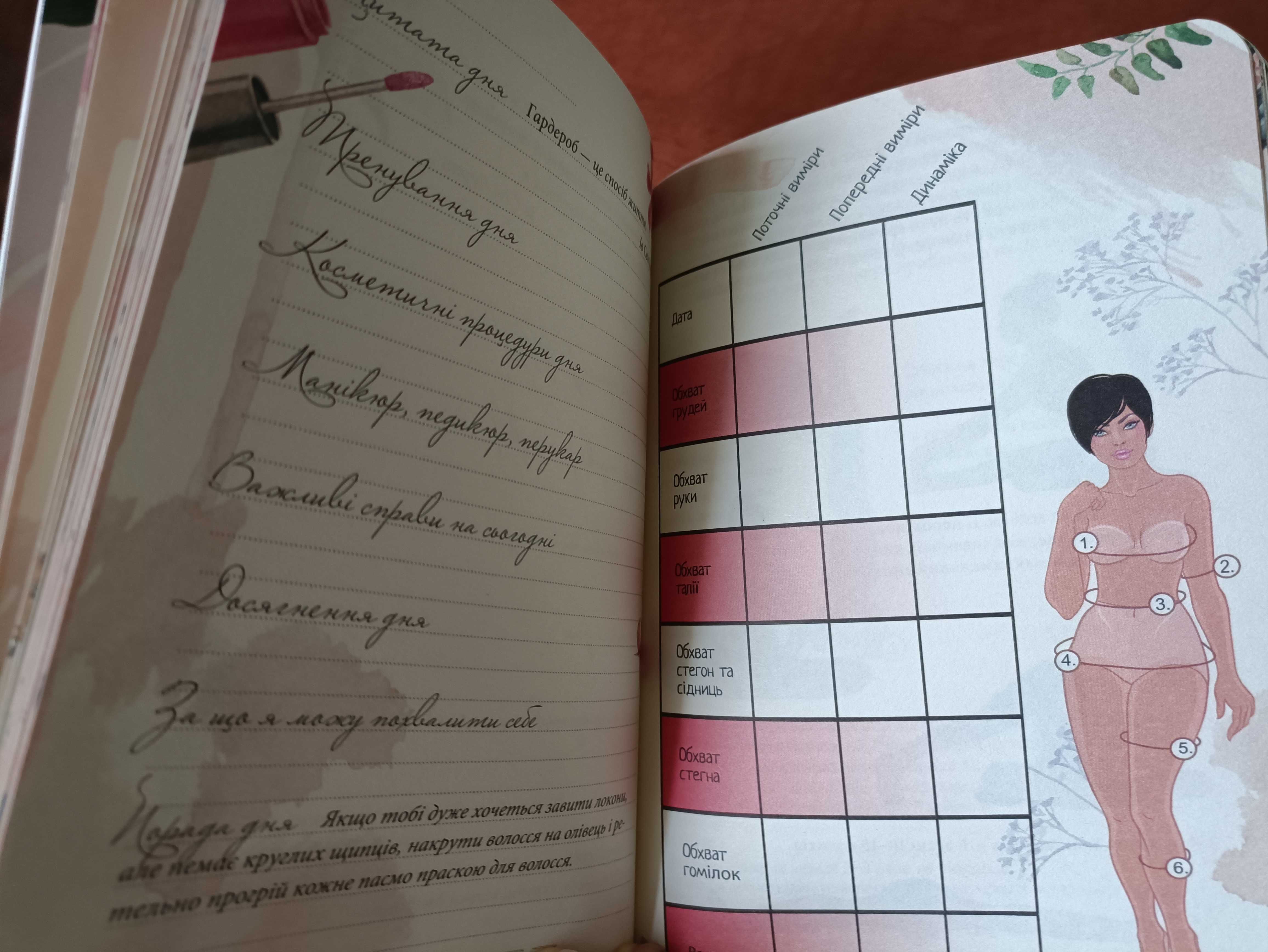 Щоденник краси, блокнот