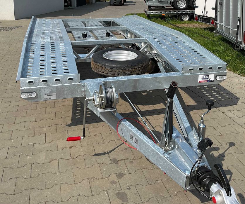 Nowa Laweta Niewiadów dł 4m x szer 2m DMC 2700kg GARBATKA/SZWAJCARKA