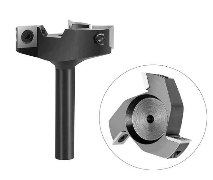 Frez czołowy średnica 60mm, uchwyt 12mm, 3 wymienne płytki SpeTool