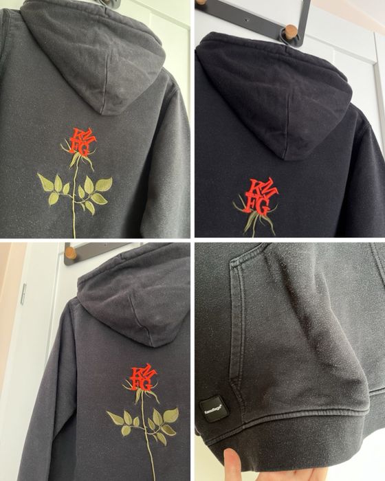 czarna bluza z kapturem Kamuflage S