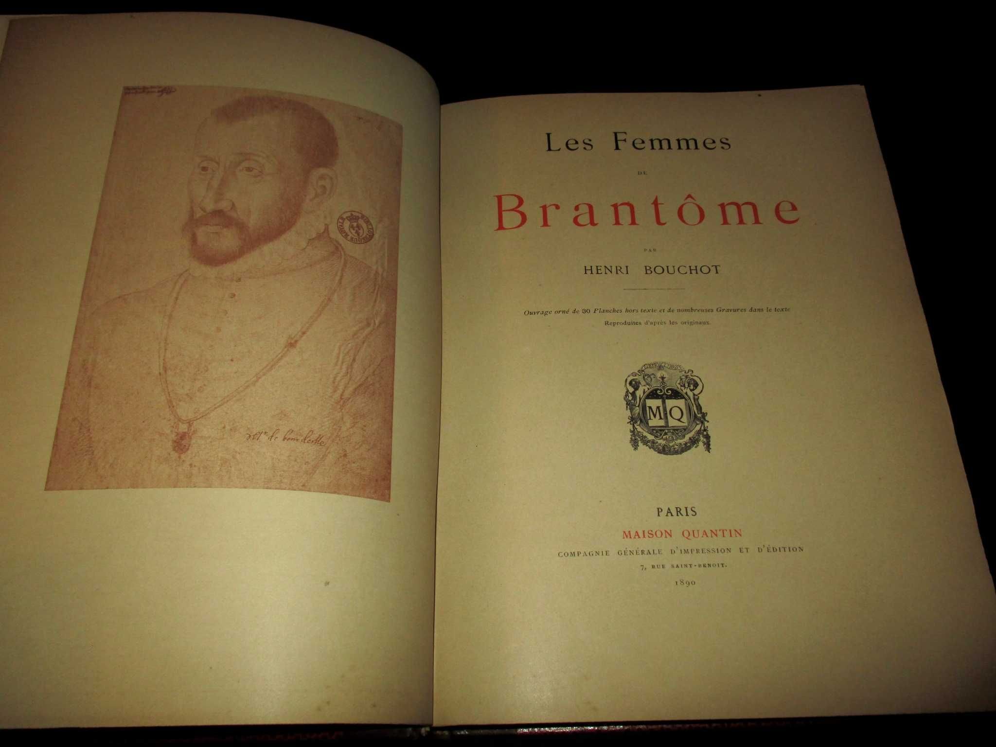 Livro Les Femmes de Brantôme Henri Bouchot 1890