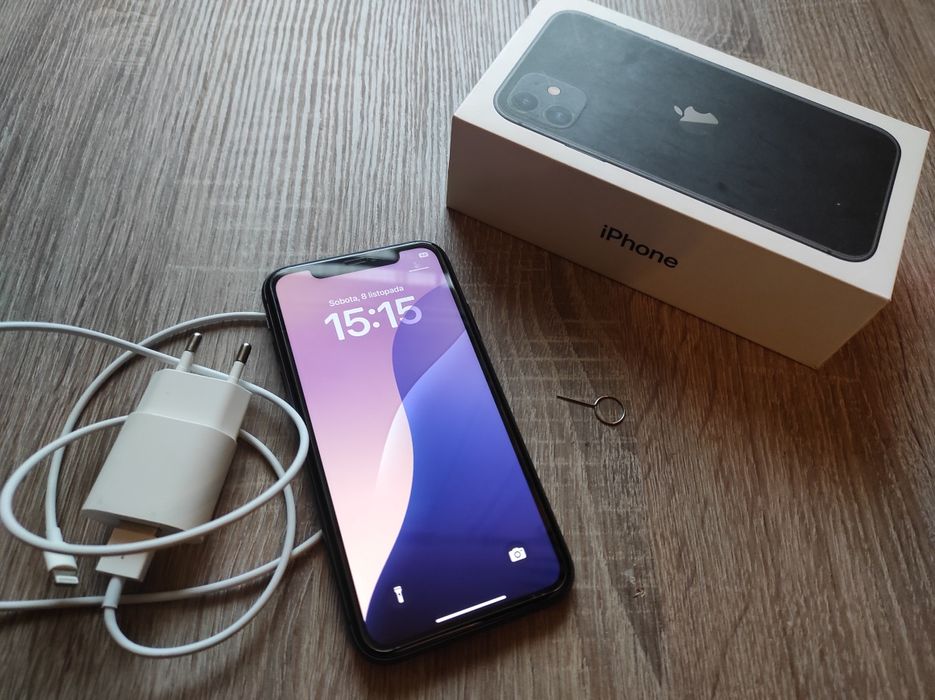 iPhone 11 szkło, bateria 83%