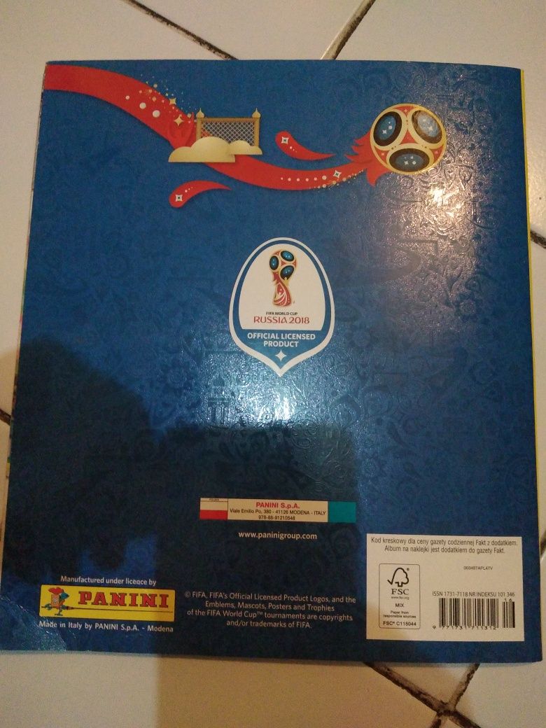 Album na naklejki world cup Russia 2018 Panini