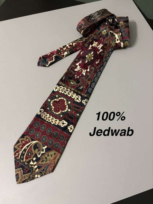 Krawar Giorgio Redaelli 100% jedwab made in Italy