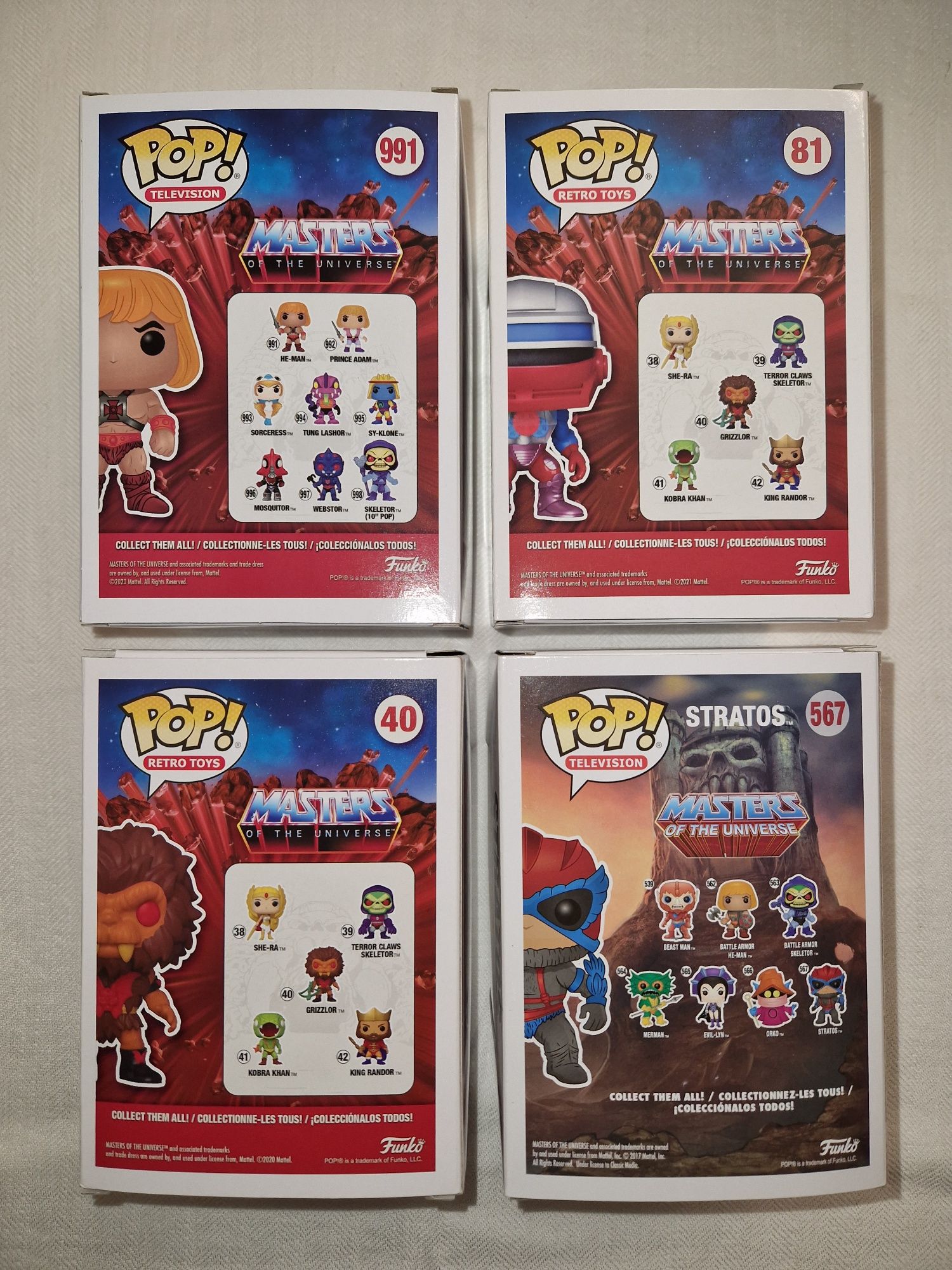 Masters of the Universe Funko 4 pack part IV