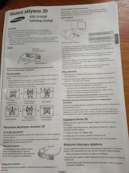 Okulary 3D do Samsunga SSG-5100GB