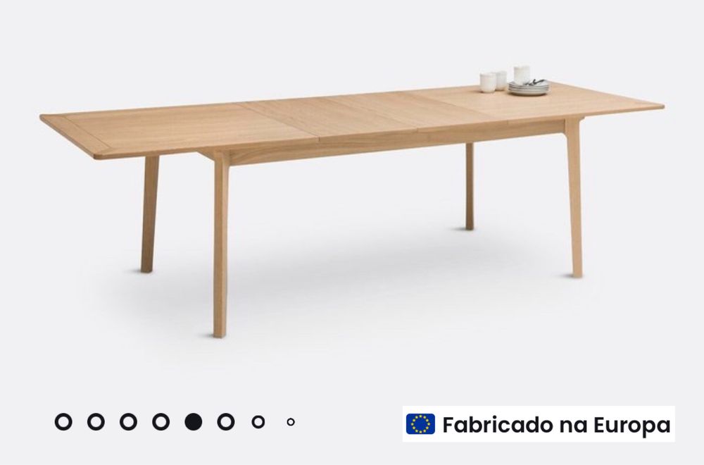 Mesa extensivel de carvalho  (180 a 270 cm)