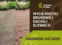 Mycie kostki brukowej, dachu, elewacji