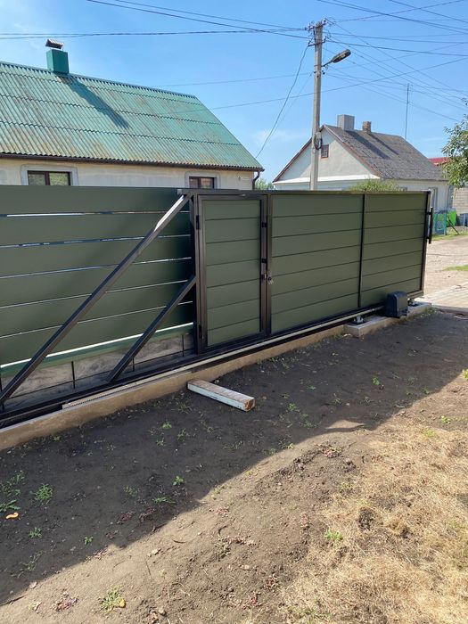 Металеві ворота,Ворота відкатні