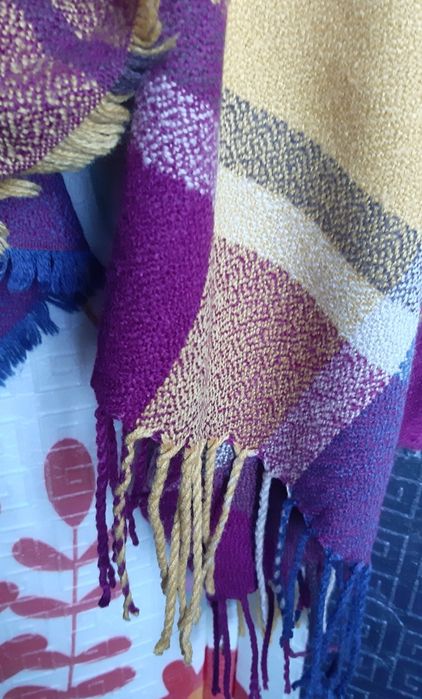 Шарф теплий в клітинку 200*80