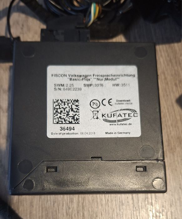 Fiscon volkswagen zestaw głośnomówiący