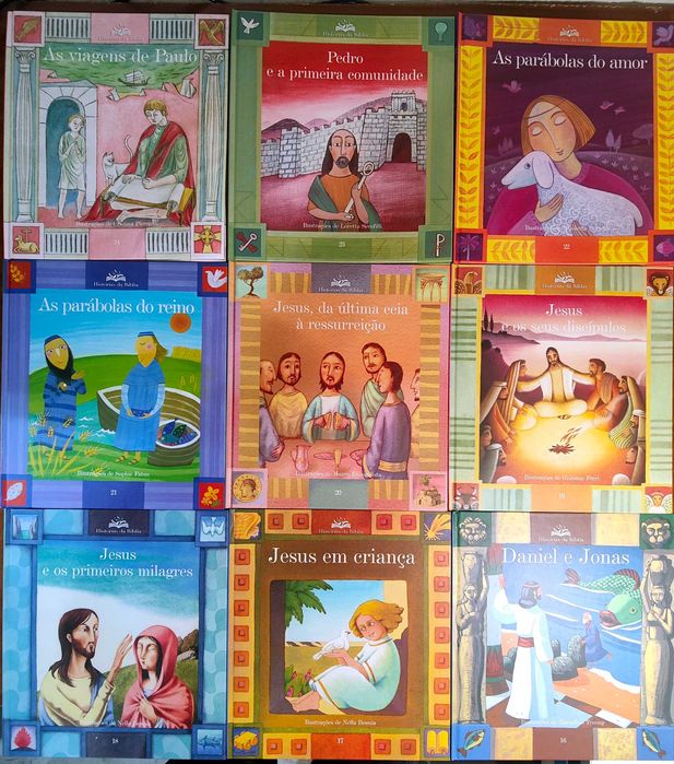 Livros - REF LJ2 MB - Historias da bíblia infantil 24 volumes