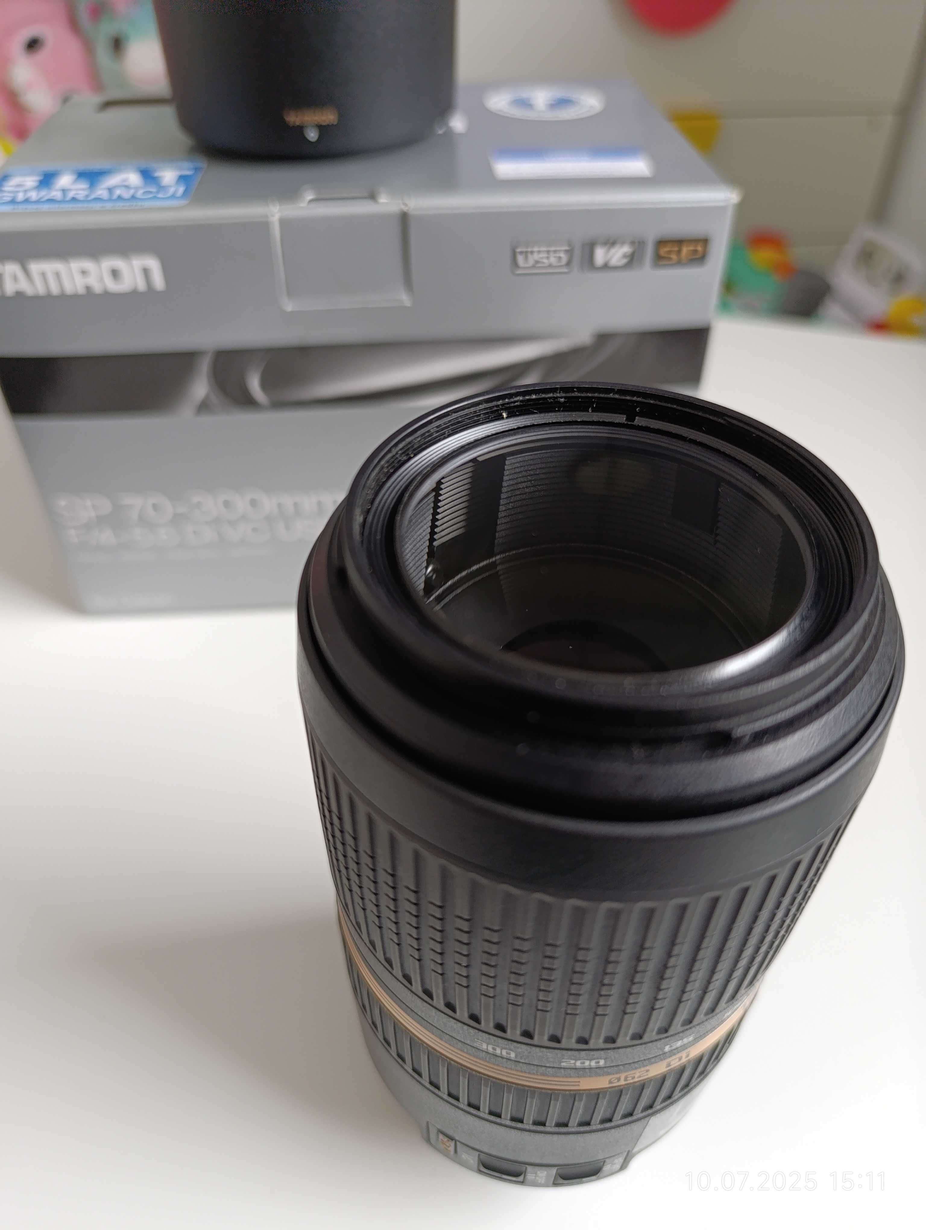 Tamron AF 70-300mm f4-5.6 SP Di USD VC Obiektyw Canon EF + pudełko