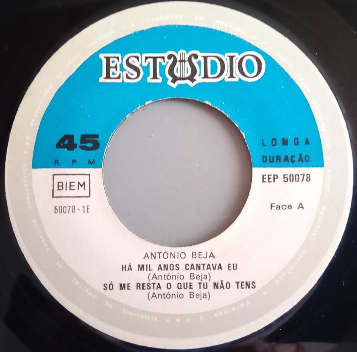 António Beja - - - - - Há Mil Anos Cantava Eu - - - - - EP