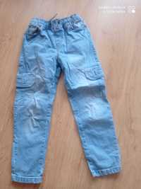 Spodnie jeansowe bojówki 146 cool club
