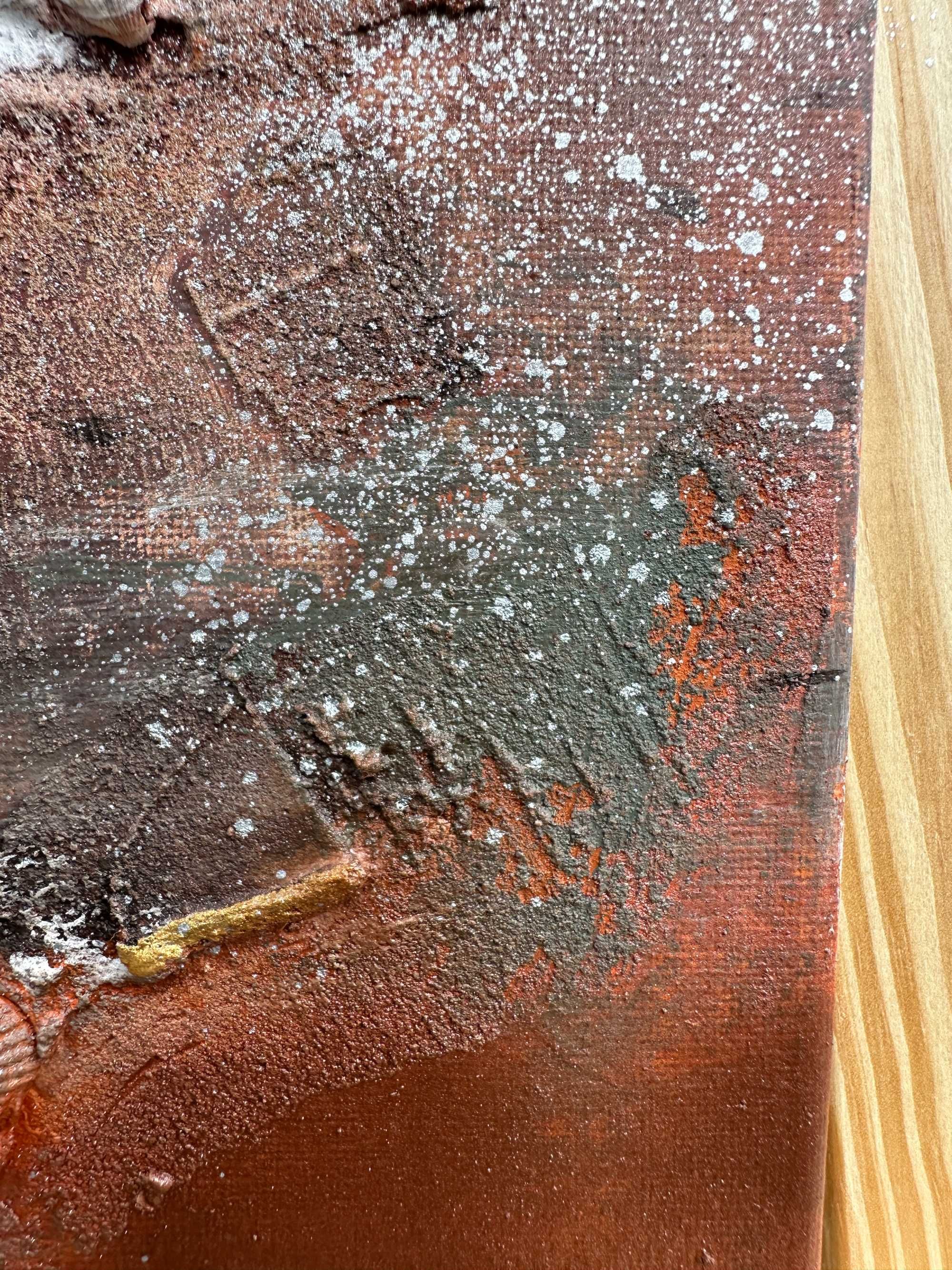 ,,SEDNO" Obraz struktura akrylowy ręcznie malowany 30x40 cm abstrakcja