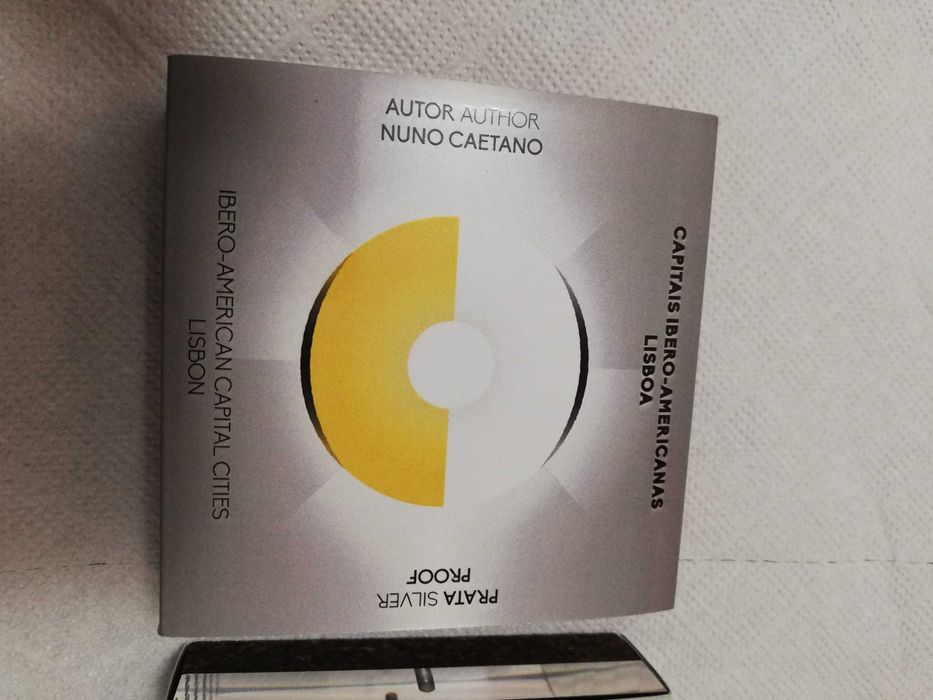 Moeda Prata proof 7,5E Capitais Iberoamericanas Lisboa Elétrico 2024