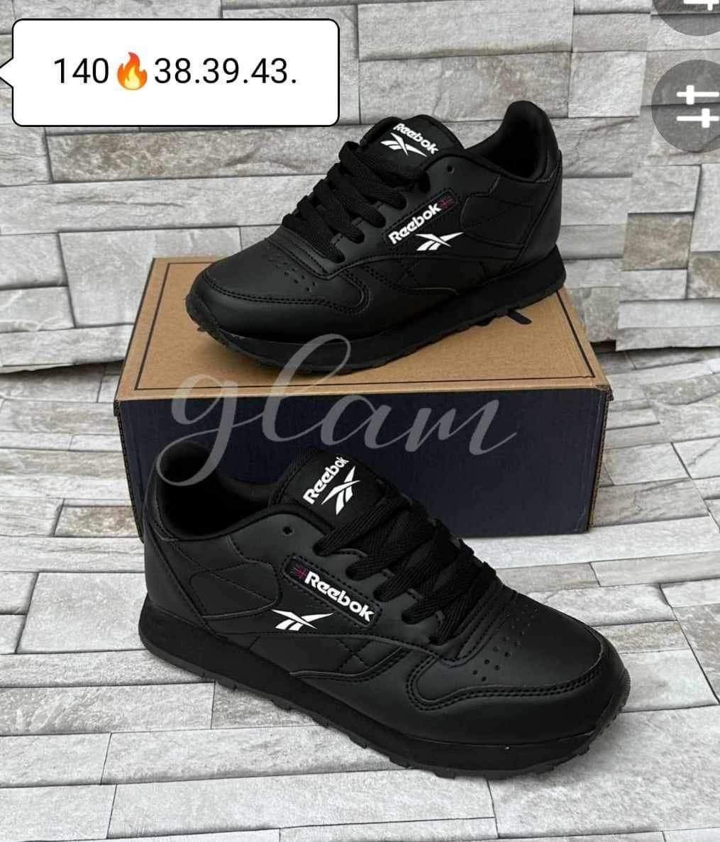 REEBOK  nowe czarne sneakersy 38,39,43