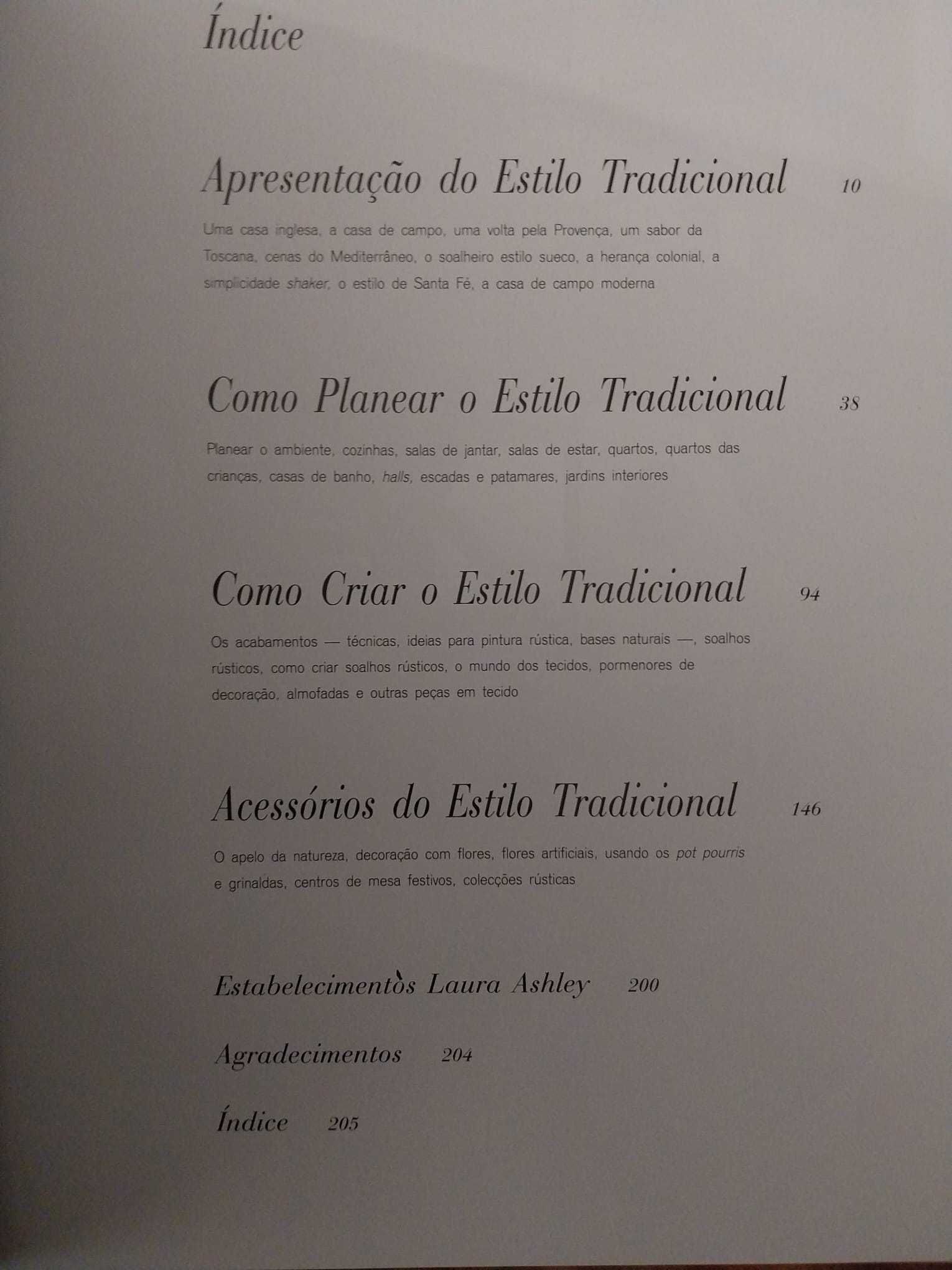 Decoração Tradicional e Rustica de Laura Ashley