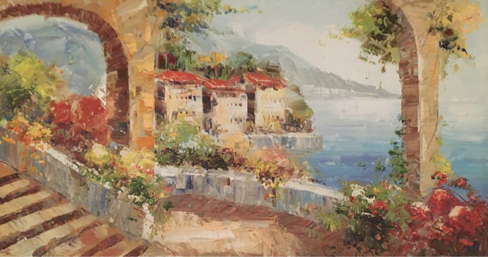 Obraz olejny -Śródziemnomorski