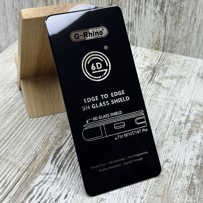 Преміальне захисне скло G-Rhino 6D на Xiaomi Redmi Note 14 4G Стекло