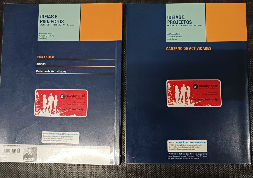 Manual e Caderno de Atividades "Ideias e Projetos" 7º e 8º Anos