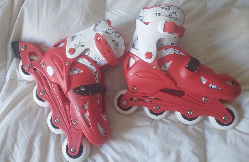 Patins em linha Snoopy 35-38 ótimo estado