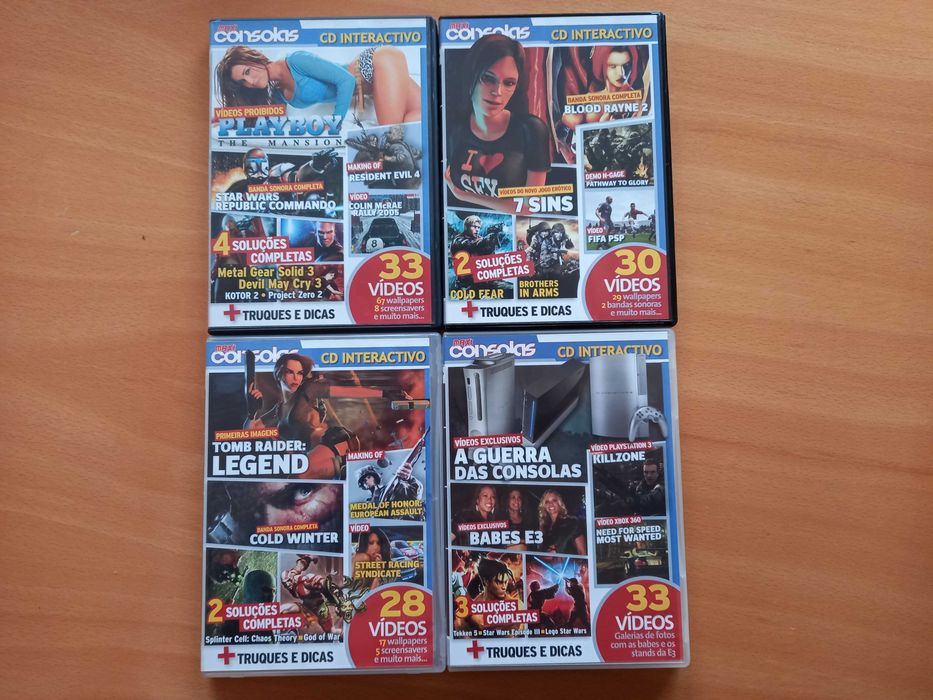 Antigos CD's Interactivos da revista 'MAXICONSOLAS'