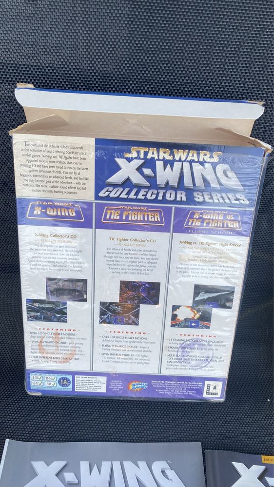 X-wings star wars gra PC box collector series