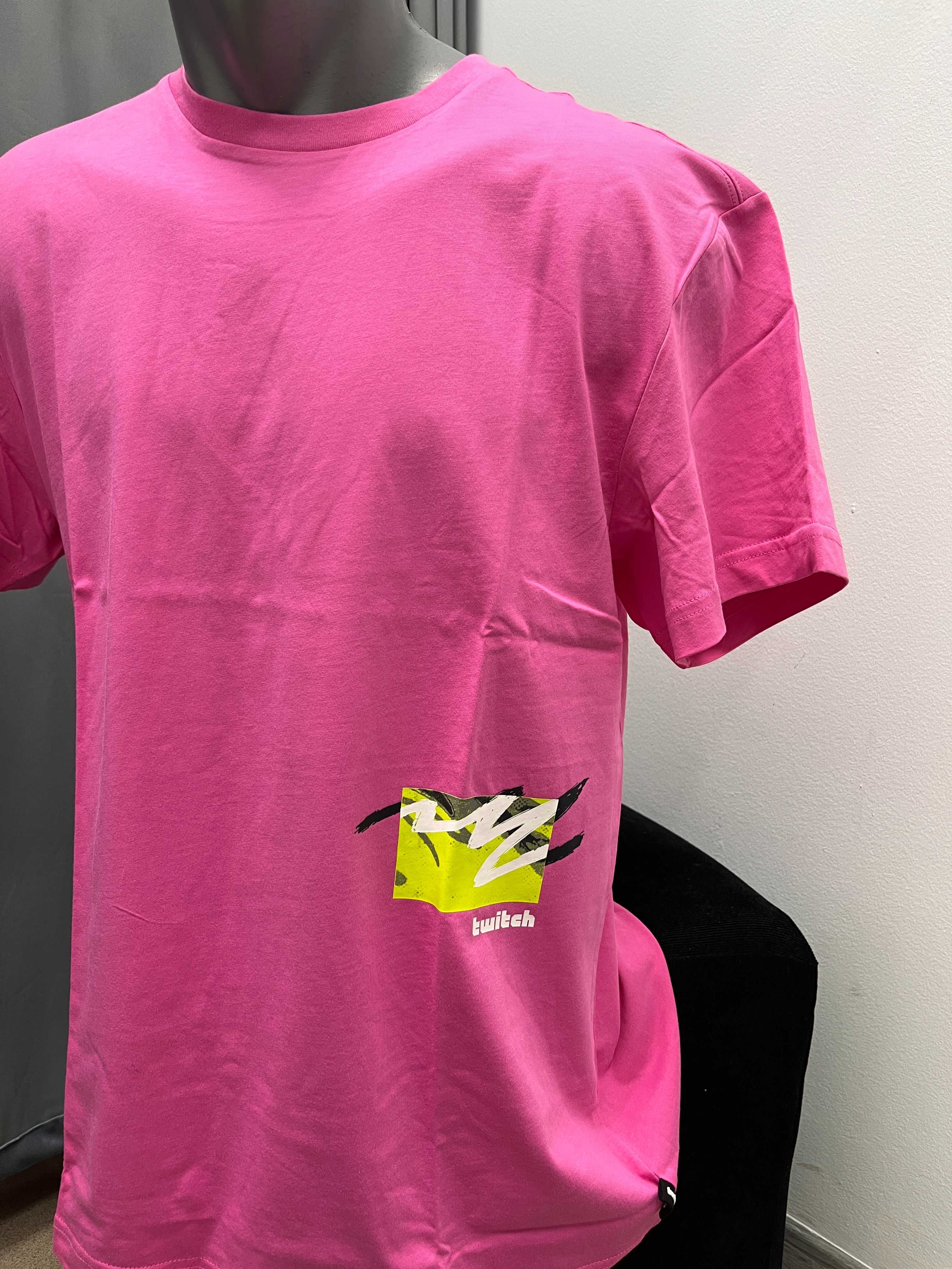 Różowa koszulka Twitch roz.M