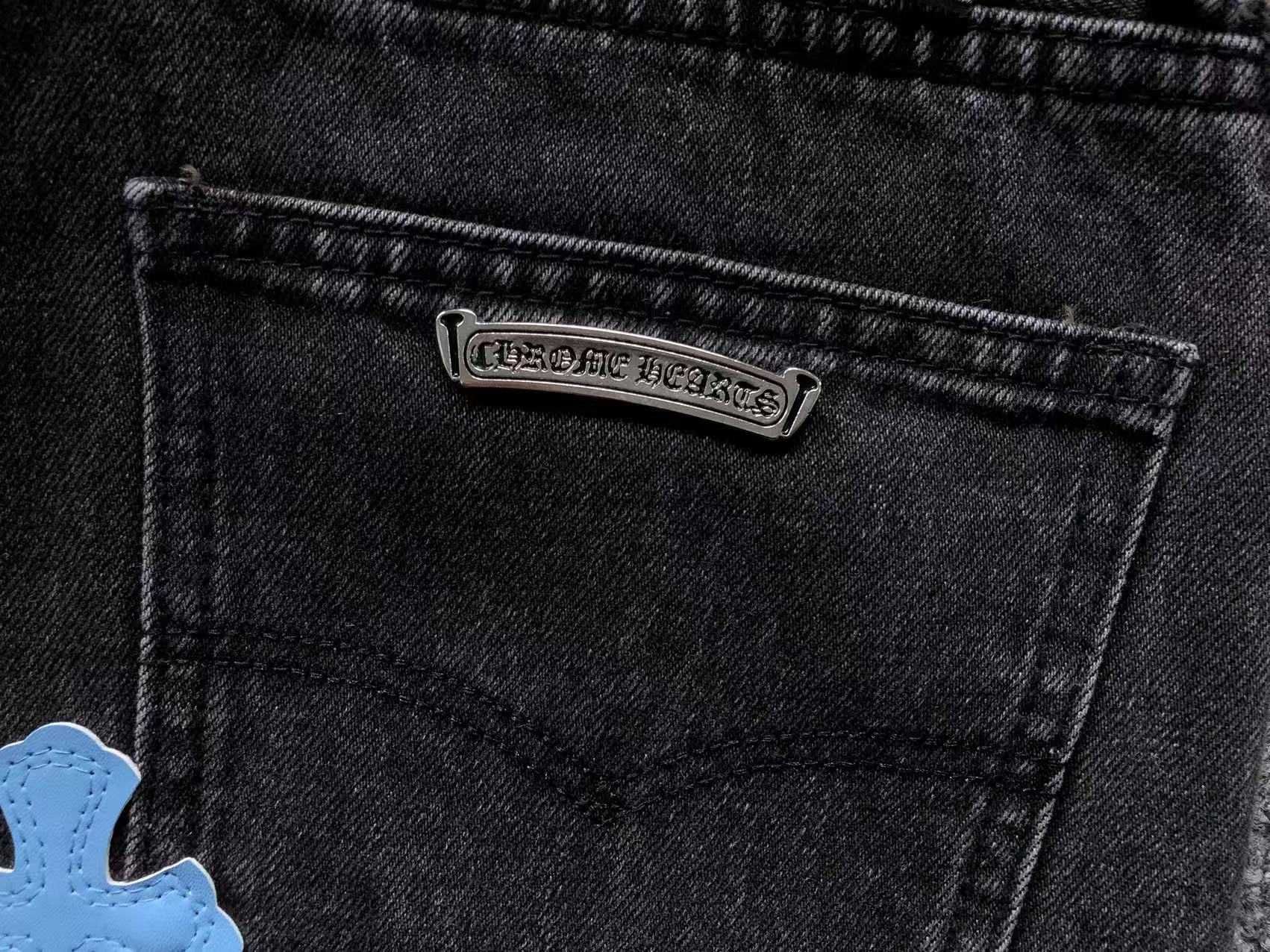Джинсові шорти Chrome Hearts шорты Хром Хартс