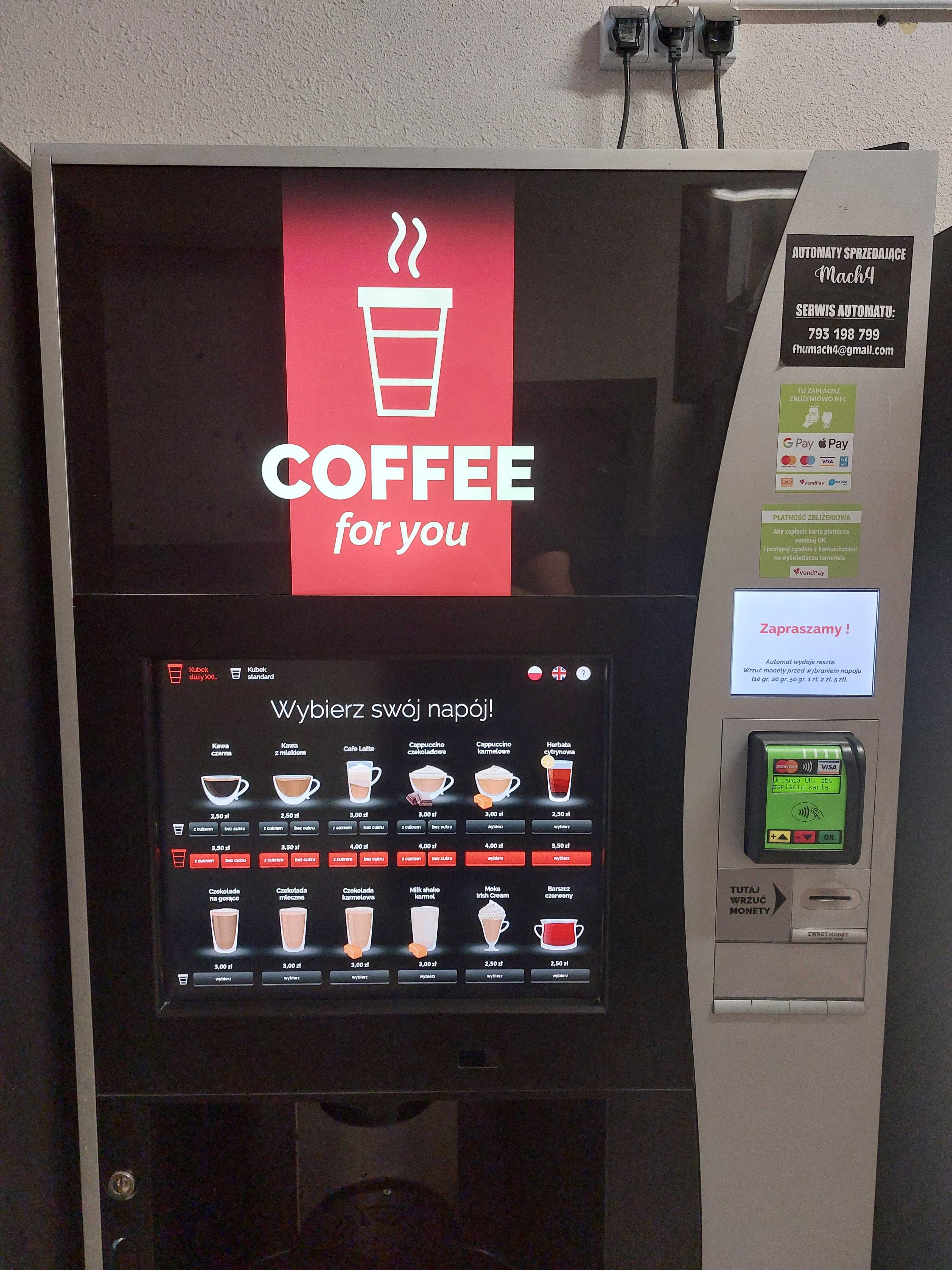 Automat Wittenborg 7600IN dotykowy Necta - Nowoczesny
