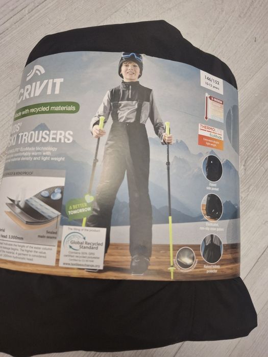 Nowe Dziecięce spodnie narciarskie 146 152 wodoodporne